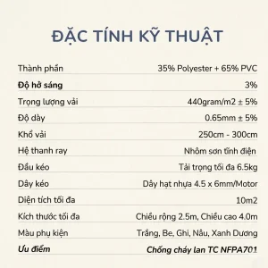 Thong so luoi hoa van