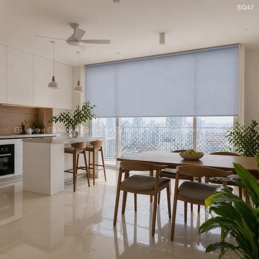Rèm cuốn lưới trơn SQ47 2 rem cuon luoi tron SQ47 2