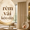 rèm vải kéo dây