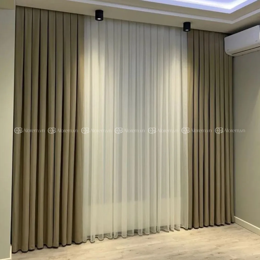 rèm vải bố