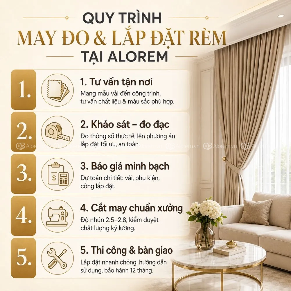 rèm vải bố