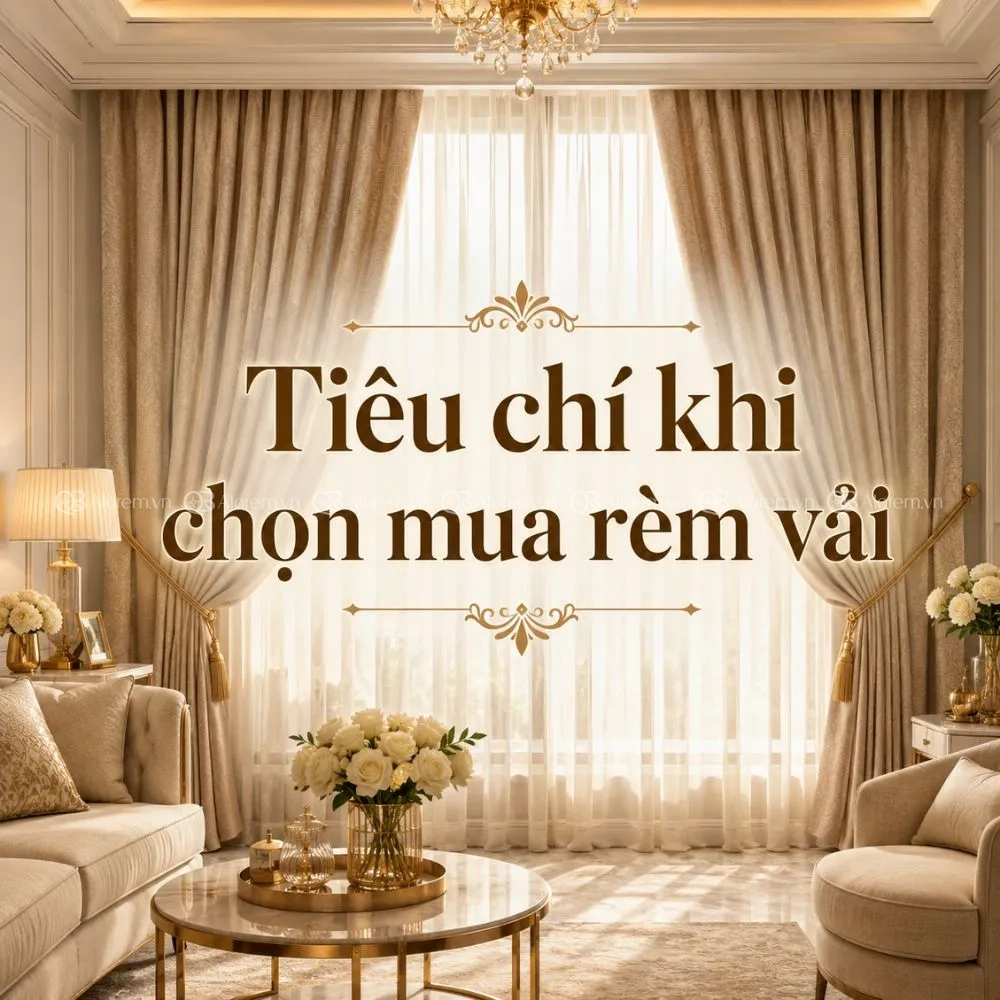 rèm vải bố