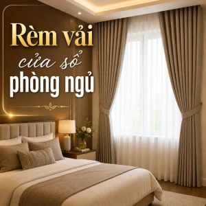 rèm vải cửa sổ phòng ngủ