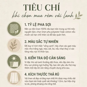 rèm vải lanh