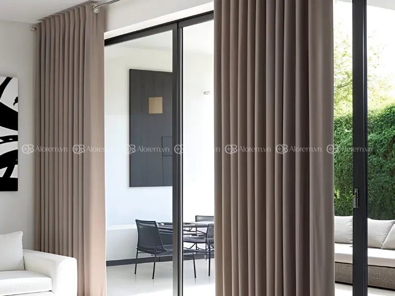  Rèm dệt vải bố 3 lớp cao cấp, mang phong cách hiện đại và tinh tế