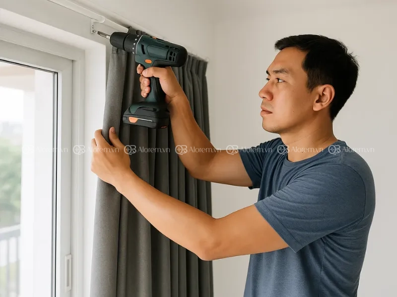 Hướng dẫn cách lắp rèm vải tại nhà, hướng dẫn chi tiết từ A - Z