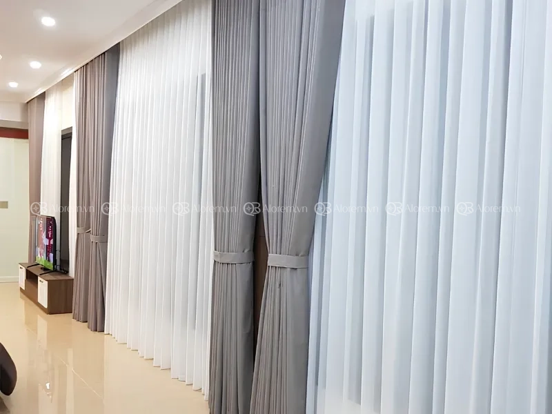 Cách lắp rèm vải 2 lớp chi tiết, siêu đơn giản