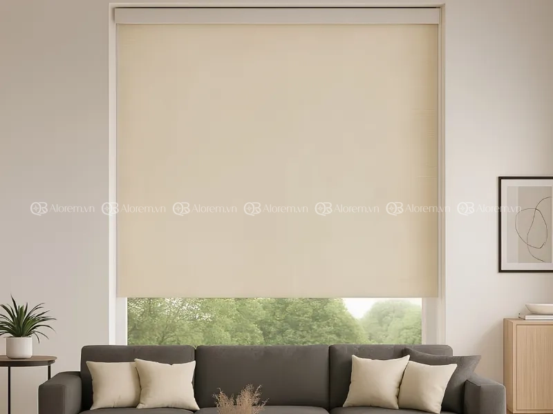 Kiểu lắp rèm cuốn lọt lòng khung cửa
